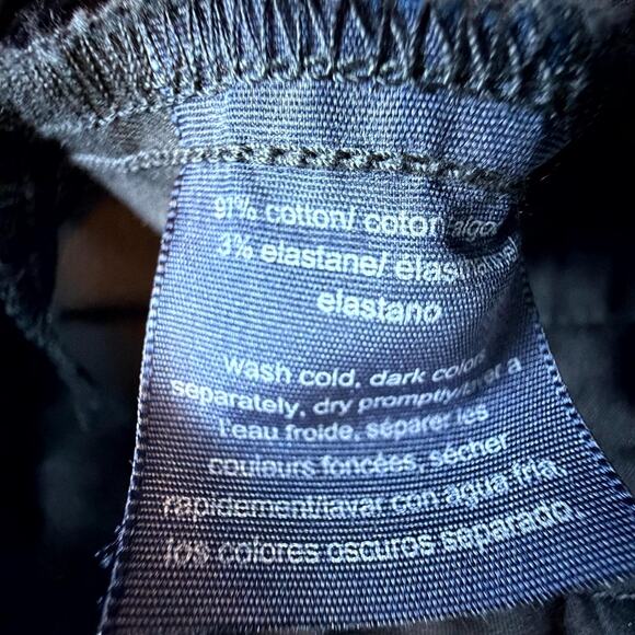 Tommy Hilfiger Chino Shorts Womens 2 Black Logo Cotton Neutral Basics Capsule - Picture 6 of 6